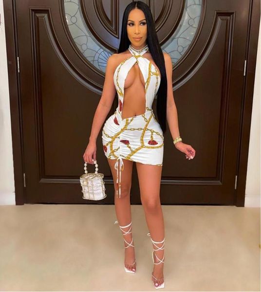 

arrival dress print hollow out halter strapless summer club bodycon mini vestidos casual dresses7610208, Black;gray