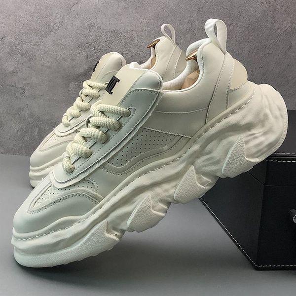 

luxury designers wedding party dress shoes fashion canvas breathable causal sneakers round toe thick bottom business leisure walking loafers, Black