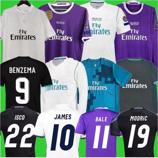 

2016 2017 2018 real madrids soccer jersey 16 17 18 bale benzema modric retro football shirts vintage isco maillot sergio ramos marcelo camis, Black;yellow