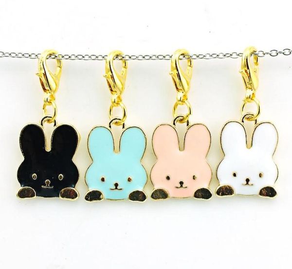 

brand new fashion floating charms alloy lobster clasp 3 color rabbit animals charms diy accessories jewelry66734863264464, Bronze;silver
