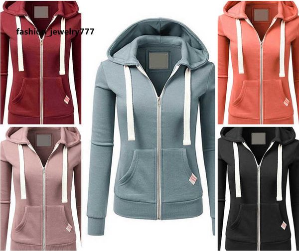 

women's hoodies sweatshirts personalized casual sports cardigan zipper women's hoodie, Black