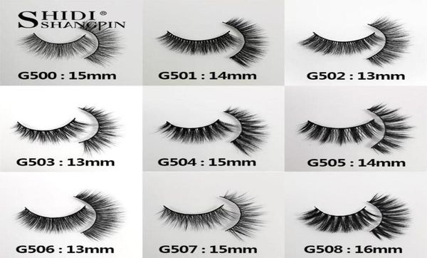 

whole 5 pairs natural long eyelashes false eyelashes makeup full lashes natural mink 3d mink lashes faux cils8133743