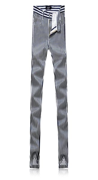 

white striped pants men size 2938 fashion casual mens trousers slim fit men dress pant3148030, White;black