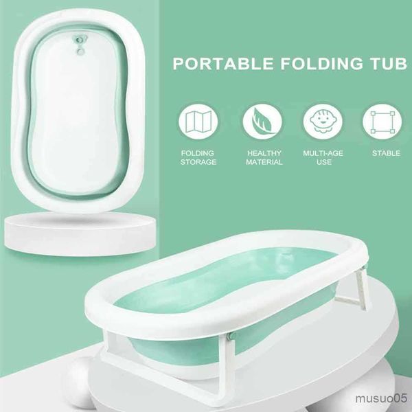 

bathing tubs seats newborn baby folding bath tub portable children non-slip safe bathtub infant shower bath pad foldable baby shower soft pi