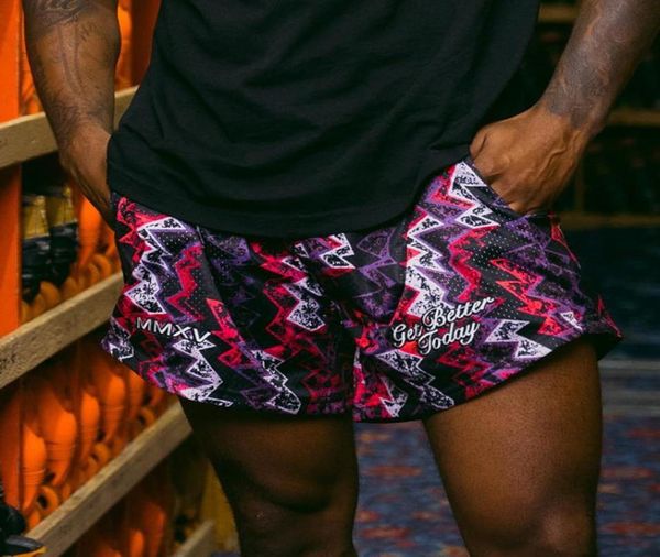 

men039s shorts the gbt brand double mesh gym basketball running for men get better today male print with liner 2301305370417, White;black