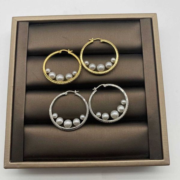

Brand Designer MiuMiu Fashion Earrings Rhinestone Pearl big earrings women's fashion atmospheric Valentine's gifts Accessories Jewelry