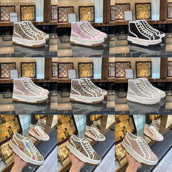 

designer women's shoes italy low-cut women's sports shoes tennis 1977 canvas thick-soled casual shoes luxurys green and red high-s