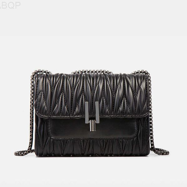 

shopping bags tote metal for lock women wrinkled luxury handbags ladies pu leather shoulder crossbody fashion classic quilted