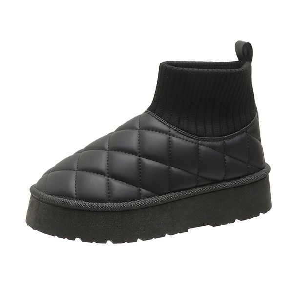 

winter new snow boots cotton shoes women's shoes mingman women's shoes 2319, Black