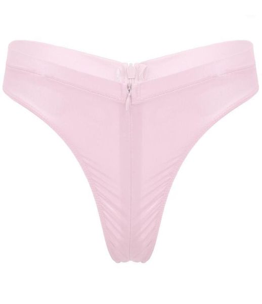 

womens erotic lingerie thong panties invisible zipper open crotch briefs seethrough underwear low rise female underpants wom4434829, Black;pink