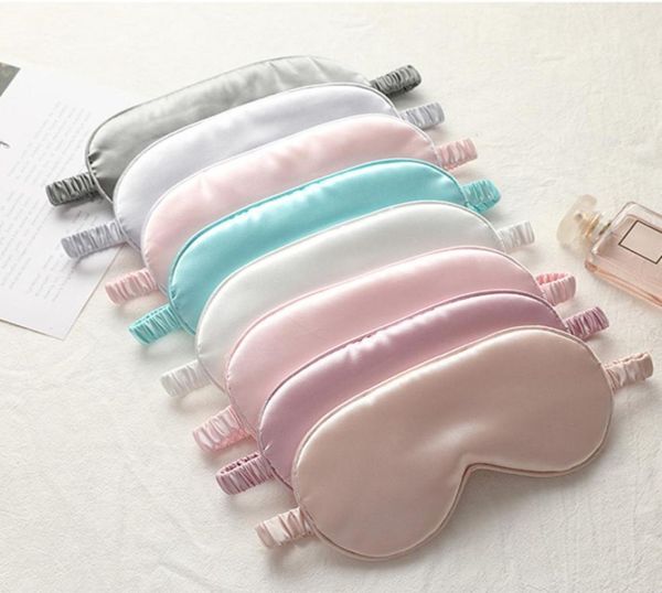 

silk sleep masks rest shading eye mask padded shade cover eyepatch travel relax aid blindfolds eyemask epacket9162539