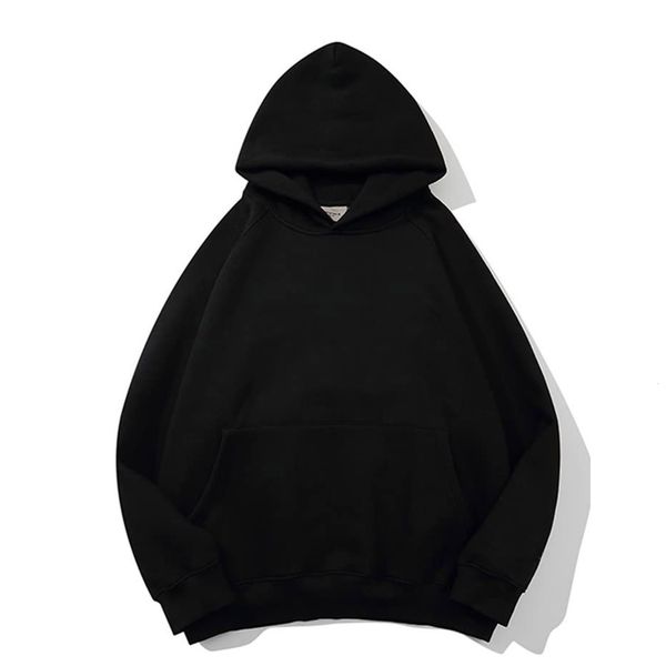 

womens hoodies sweatshirts streetwear hoodie solid color basic fleece loose black long sleeve pocket sweatshirt for women 230818