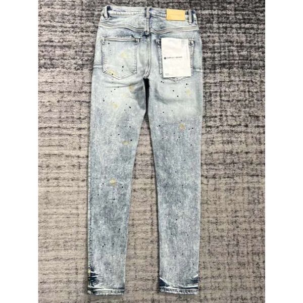 

purple jeans designer retro pantalones brand denimrise elastic clothing tight skinny tears499, Blue