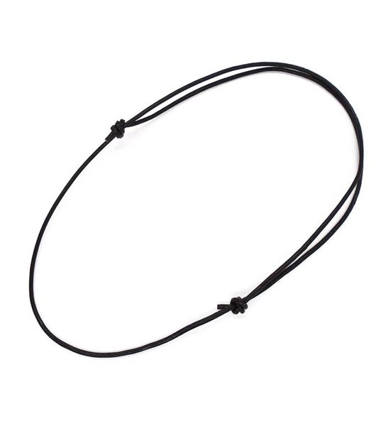 

20pcslot black genuine leather cord knot slider long adjustable choker necklaces for jewelry making3437309, Silver