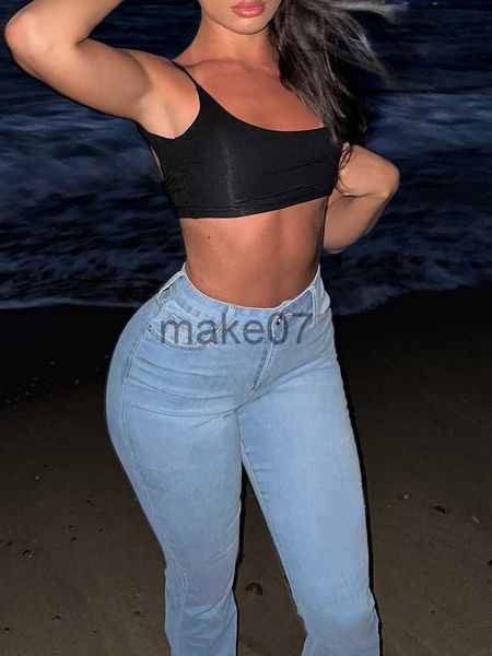 

women's jeans vintage high waist jeans fashion 90s women casual denim y2k streetwear wide leg straight trousers and j0818, Blue