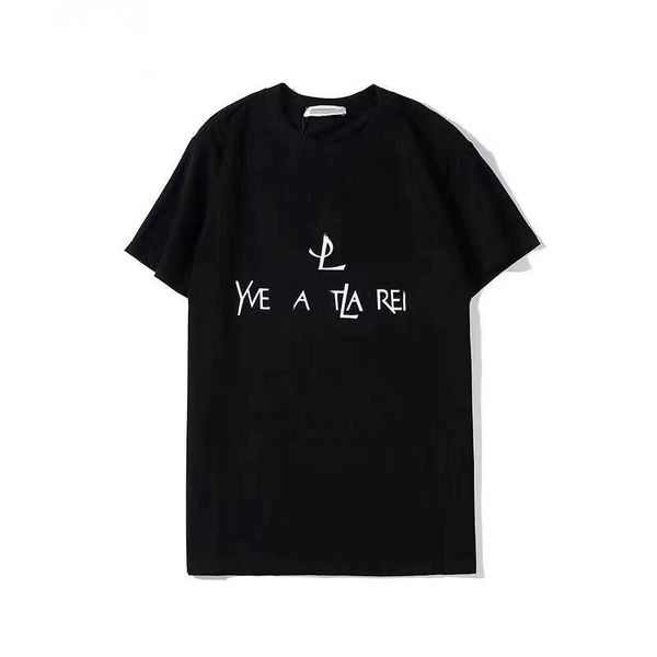 

designer t shirt mens short-sleeved mens t-shirt round neck fashion letter printed men's outdoor casual cotton breathable couple with s, White;black