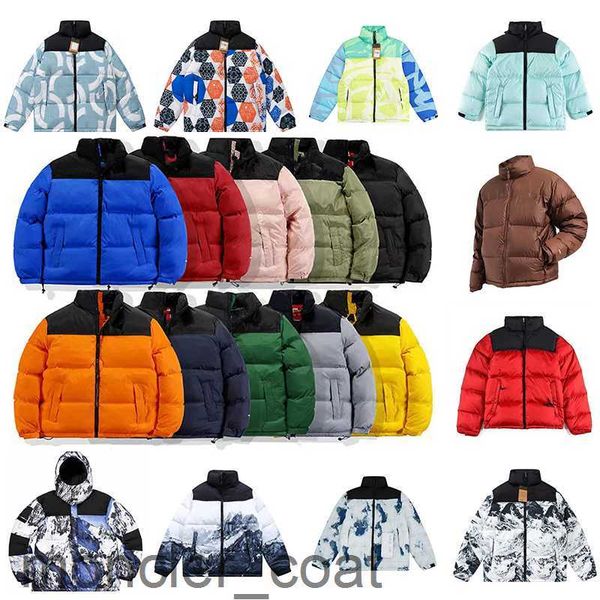 

mens winter jacket women down hooded embroidery north warm parka coat face men puffer jackets letter print outwear multiple colour printing, Black