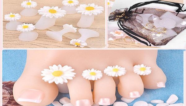 

8pcsset silicone toe separator manicure tool toe divider foot silicone finger protector nail tips salon polish pedicure5836193