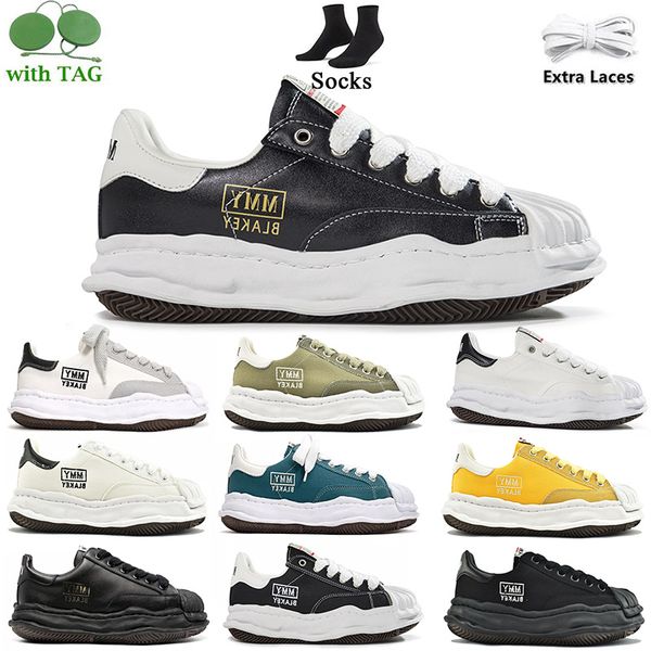 

2023 mmy maison mihara yasuhiro outdoor dhgate shoes with women men trainers designer shoes leather canvas low sneakers triple black white g