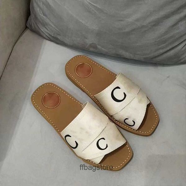 

and cloe woven summer versatile letter version ladies brand shoes 2023 belt slipper for woody outgoing woodies casual slippers beach waterpr