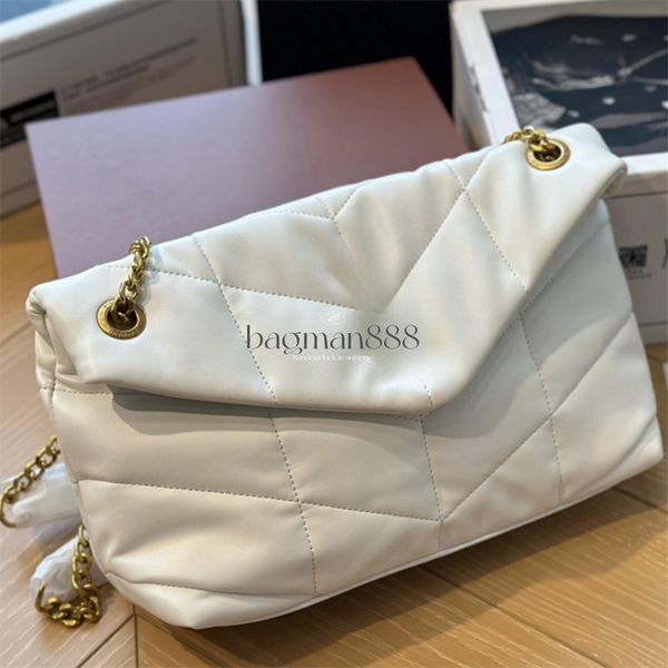 

designer bag shoulder bags loulou handbag flap chain quilted tote sheepskin caviar leather silver chain strap shoulder designer women luxury