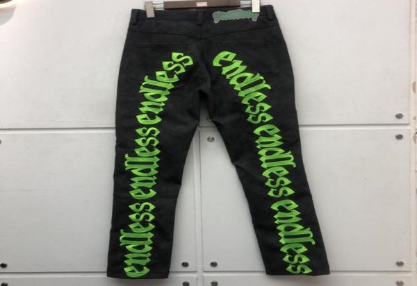 

embroidered leather cargo pants men women quality joggers sweatpants trousers3558910, Black