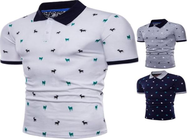 

men039s polos eur size mens short sleeve shirt summer goat sewing pattern turndown t for male m5xl6307447, White;black
