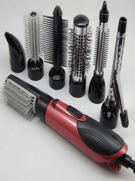 

7 in 1 air professional hair styler 3 temperature 10v 240v hair dryer brush and curling irons43968369983903