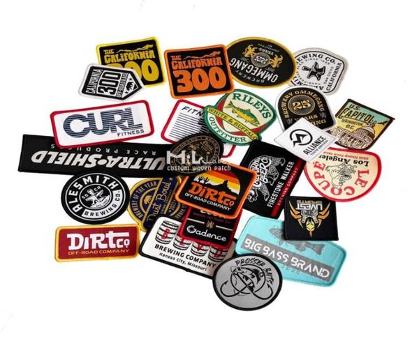 

50pcs custom patch notions iron patches for hoodie and embroidery hat patch3032180, Black