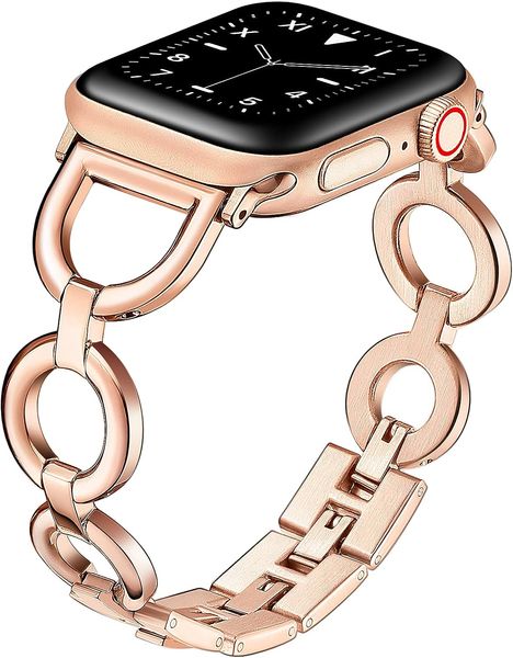 

Delightor Stainless Steel Band Compatible with Apple Watch Band 38/40/41/42/44/45mm Women Girls