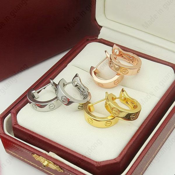 

christmas valentine's day gift luxury earrings designer jewelry set luxury jewelry for woman with diamond earrings womens ear pendants, Golden;silver
