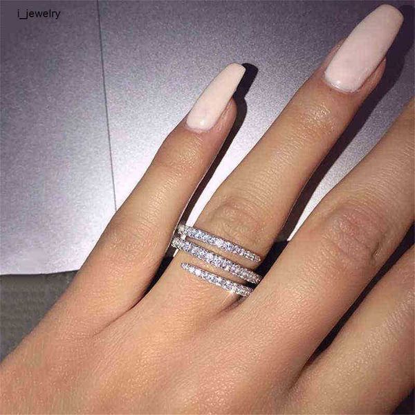 

designer ring novelty jewelry rings for women multistorey full crystal rings for women jewelry finger ladies wedding, Silver