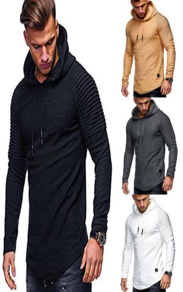 

muscle mens long sleeve casual hoodies sweatshirt shirts slim fit hooded shirt hoddies2675716, Black