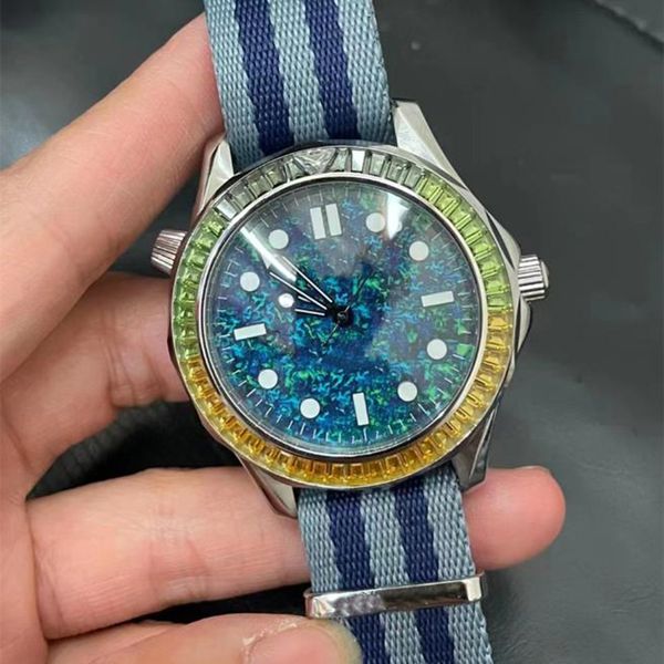 

men's automatic mechanical watch 42mm men's luxury designer classic watch 904l all stainless steel watch swimming sapphire montre, Slivery;brown