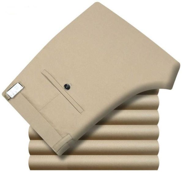 

summer pants men high waist suit chinos trousers male thin noniron work office dress formal business social men039s stretch pa3538878, Black