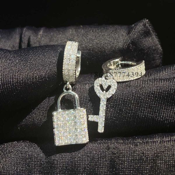

fashion jewelry diamond earring pass diamond tester jewelry s925 with vvs moissanite jewelry, Silver