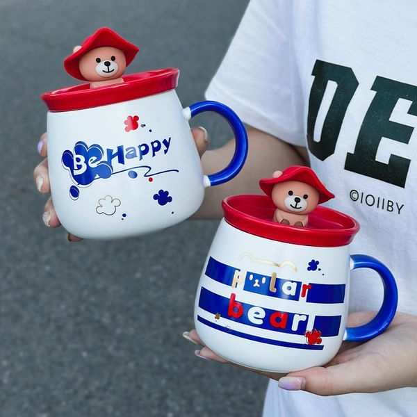 

the latest 12.8oz lovely bears with a ceramic coffee mug, many styles choose, support customization of any logo