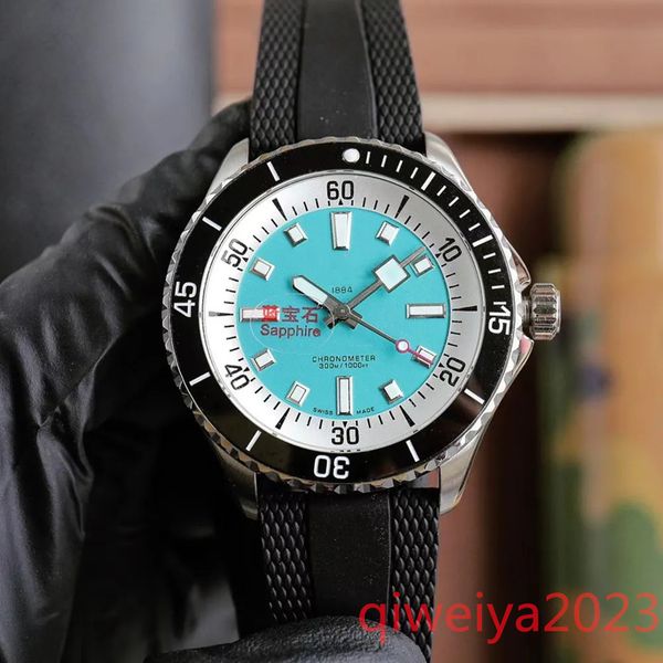

u1 aaa breitling luxury men watch super ocean rotatable ceramic bezel superocean sapphire avenger chronometer automatic movement wristwatche, Slivery;golden