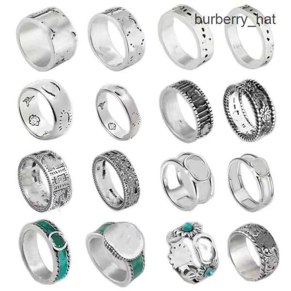 

love ring designer heart band rings for women mens jewelry luxury fashion gold silver rose colors stainless steel lady party with green box