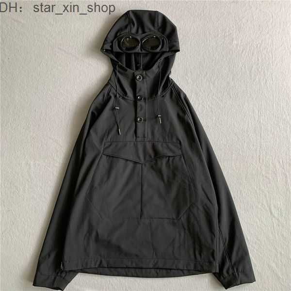 

cp jacket compagnie cp 2023 new men shell pullover goggle casual autumn and winter coat high street fashion hoody black stone 1 e80q, Black;brown