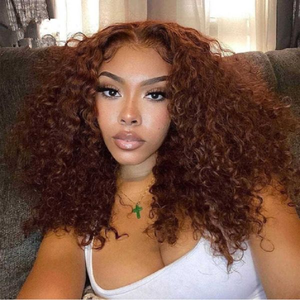 

wig women's short curly hair small curly brown explosive head wig fluffy chemical fiber high temperature silk head cover 230818, Black