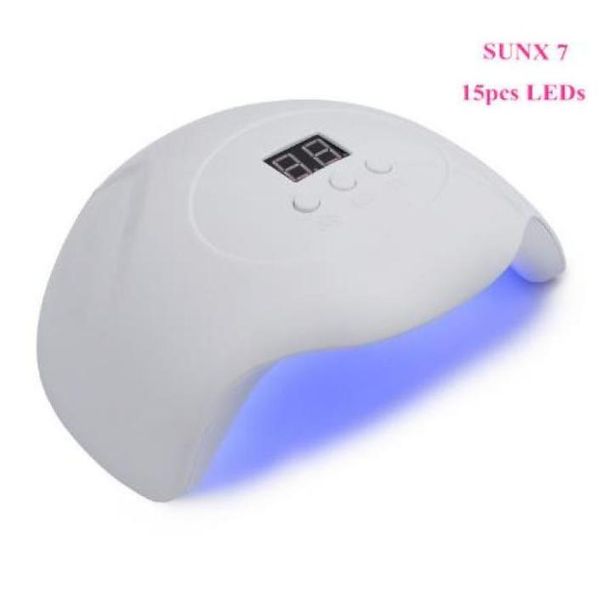 

sun x7 uv led nail dryer 30w gel polish curing lamp with bottom timer lcd display quick dry lamp for nails manicure tools7320752