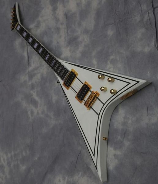 

quality guitar randy rhoads vsolid body white colors01236625920