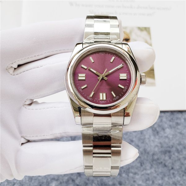 

brand rolxx classic luxury fashion womens watch stainless steel womens wristwatch designer movement automatic mechanical watches montre, Slivery;black