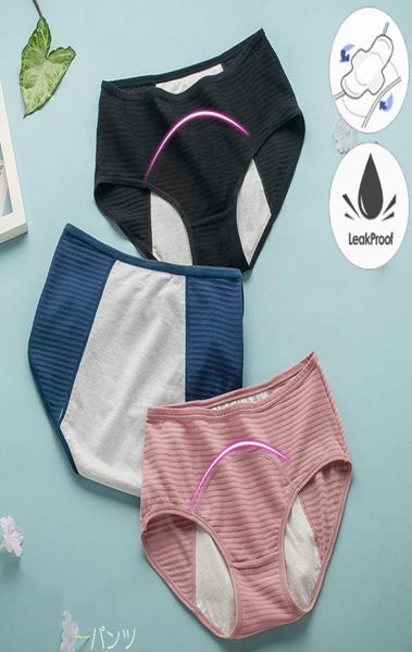 

cotton leak proof physiological period panties women seamless soft breathable menstrual panties ladies menstrual underwear7690581, Black;pink