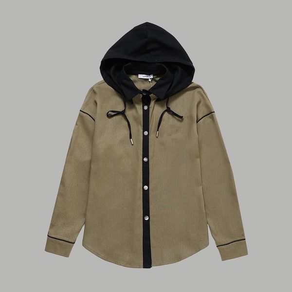

men's coat hooded embroidery brand designer new women's casual fashion, Gray