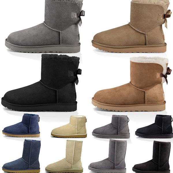 

boots for women ugglies australia snow boot womens designer tasman tazz slippers ultra mini platform leather fur winter suede wool shoes lad, Black