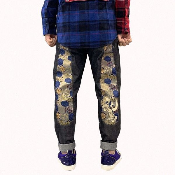 

mens jeans evisulies purple jeans cargo harajuku streetwear large printed baggy jeans harajuku y2k casual pants stacked jeans men casual vin, Blue