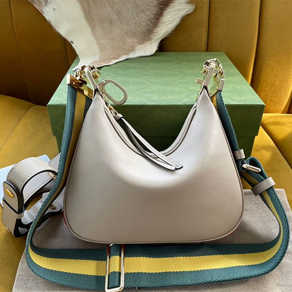 

10a attache small shoulder bags designer half moon bags 23cm high imitation hobo bags with box zg048