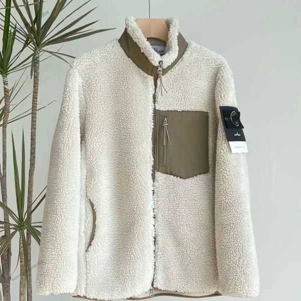 

outerwear designer badges zipper shirt jacket loose style spring autumn mens oxford breathable portable high street stones island clothing j, Black;brown